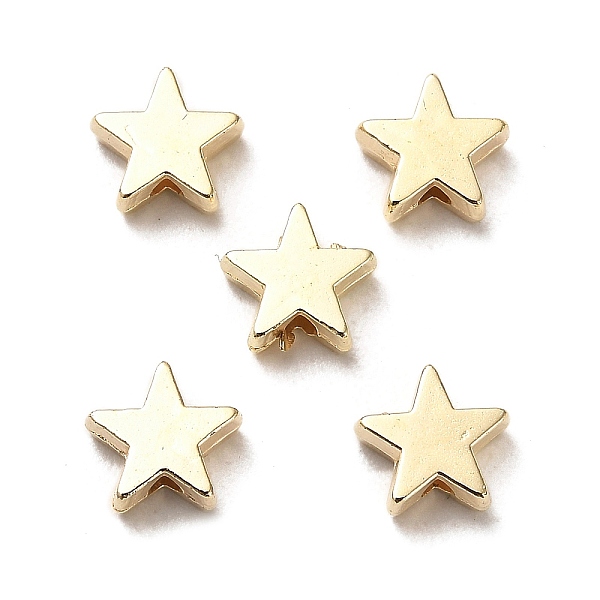 

PandaHall CCB Plastic Beads, Star, Golden, 7.8x8x3mm, Hole: 1.6mm Plastic Star