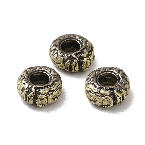 

PandaHall Tibetan Style Rack Plating Brass European Beads, Large Hole Beads, Long-Lasting Plated, Dragon, Brushed Antique Bronze, 9x4mm...
