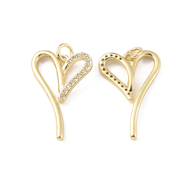 

PandaHall Rack Plating Brass Micro Pave Cubic Zirconia Pendants, Cadmium Free & Lead Free, Long-Lasting Plated, with Jump Ring, Asymmetrical..., Clear