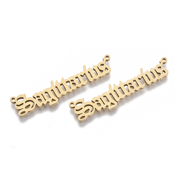

PandaHall 201 Stainless Steel Links connectors, Laser Cut Links, Constellations, Sagittarius, 45x10x1.5mm, Hole: 1.2mm 201 Stainless Steel...