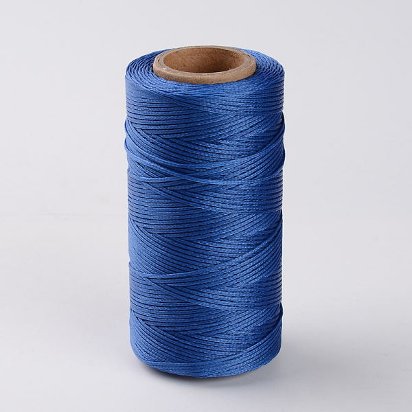 

PandaHall Flat Waxed Polyester Cords, Royal Blue, 1x0.3mm, about 284.33 yards(260m)/roll Waxed Polyester Cord Flat Blue