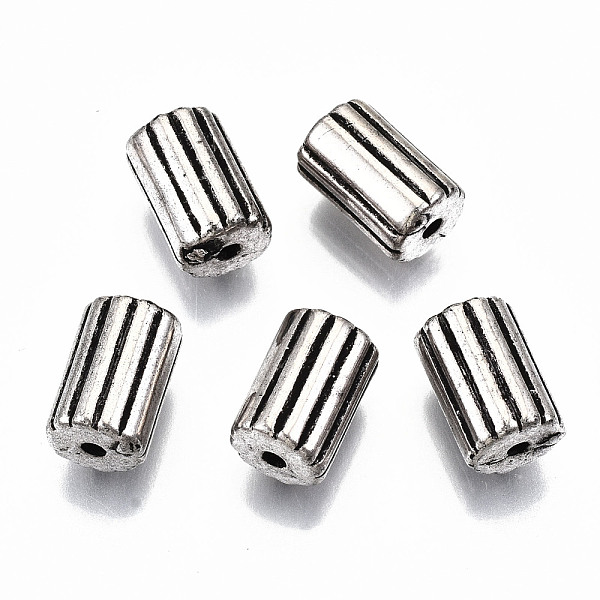 

PandaHall CCB Plastic Beads, Corrugated Column, Antique Silver, 11.5x7.5mm, Hole: 1.6mm Plastic Column