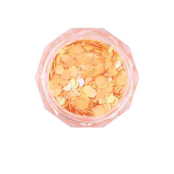 

PandaHall Shiny Nail Art Decoration Accessories, with Glitter Sequins, for DIY Sparkly Paillette Tips Nail, Orange, 0.5x0.5mm, about 2g/box...