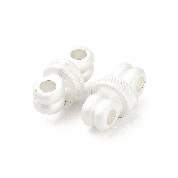 

PandaHall Matte Alloy Beads, Matte Silver Color, 8.5x15x7.5mm, Hole: 2.5mm Alloy