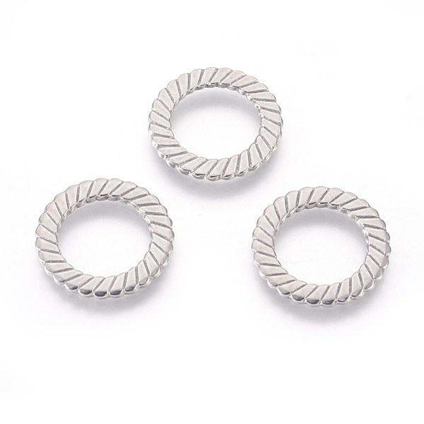 

PandaHall 304 Stainless Steel Linking Rings, Ring, Stainless Steel Color, 18x1.3mm, Inner Diameter: 12mm 304 Stainless Steel Ring