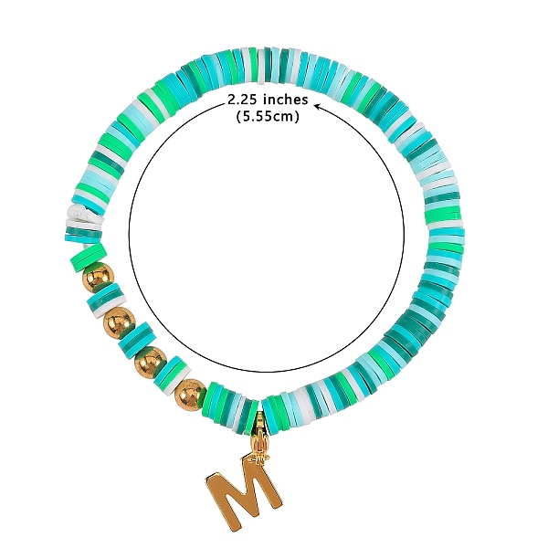 

PandaHall Polymer Clay Heishi Beads Stretch Bracelets Sets, Stackable Bracelets, with Synthetic Hematite Beads, Brass Round Beads and 304..., Multicolor