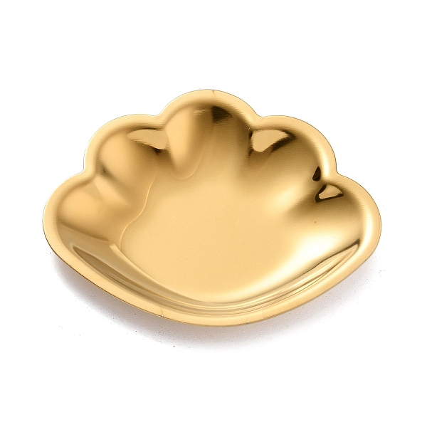 

PandaHall 430 Stainless Steel Jewelry Plate, Storage Tray for Rings, Necklaces, Earring, Golden, Shell Shape, 71x90x9mm Stainless Steel...