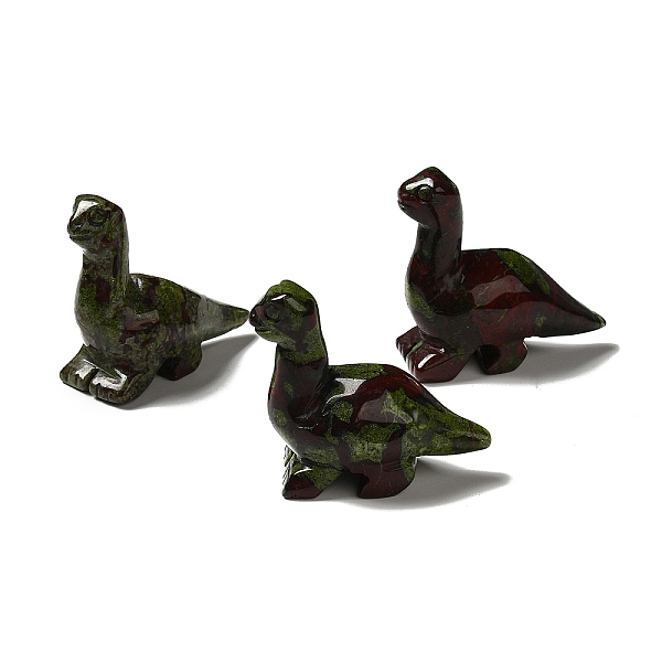 

PandaHall Natural Dragon Blood Home Display Decoration, 3D Dinosaur, 48x21x46mm Dragon Blood Dinosaur
