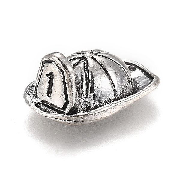 

PandaHall Tibetan Style Alloy Pendants, Firefighter, Fire Hat, Antique Silver, 18.5x14x9mm, Hole: 1mm Alloy Hat