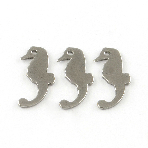 

PandaHall SeaHorse Smooth Surface 201 Stainless Steel Stamping Blank Tag Pendants, Stainless Steel Color, 15x7x1mm, Hole: 1mm 201 Stainless...