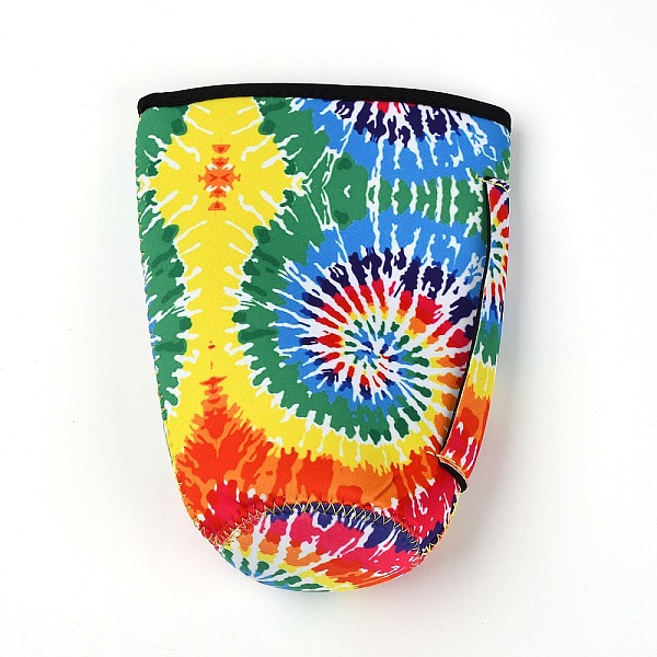 

PandaHall Neoprene Cup Sleeve, Floral Pattern, 193x150x95x4mm Synthetic Rubber