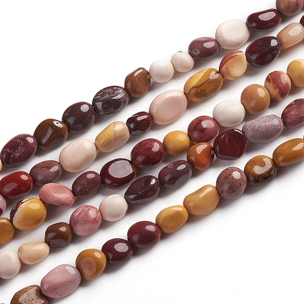 

PandaHall Natural Mookaite Beads Strands, Tumbled Stone, Nuggets, 6.5~9.5x5.5~7.5x3.5~5.5mm, Hole: 0.8mm, about 50pcs/Strand, 15.67 inch...