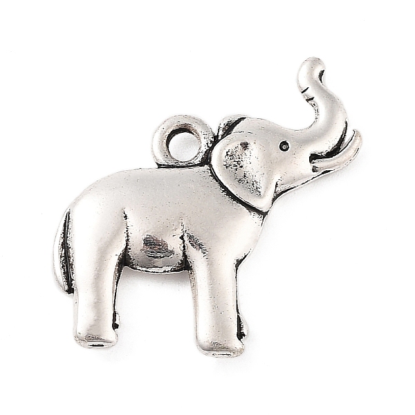 

PandaHall Tibetan Style Alloy Pendants, Elephant, Antique Silver, 20.5x20.5x3mm, Hole: 1.8mm Alloy Elephant