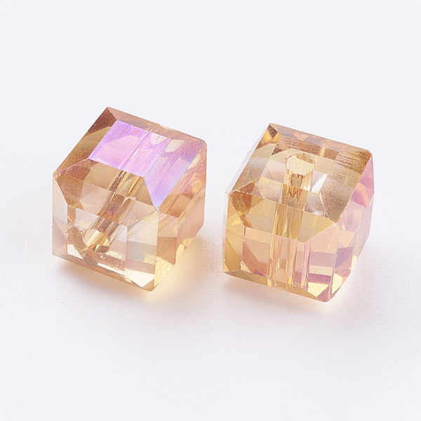 

PandaHall Electroplate Glass Beads, Faceted, Mixed Shapes, Mixed Color, 7~16x7~16x7~10mm, Hole: 1~2mm Glass Mixed Shapes Multicolor