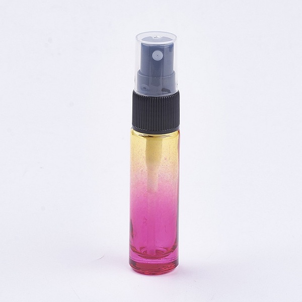 

PandaHall Glass Gradient Color Spray Bottle, Colorful, 9.6x2cm, Capacity: 10ml Glass Bottle