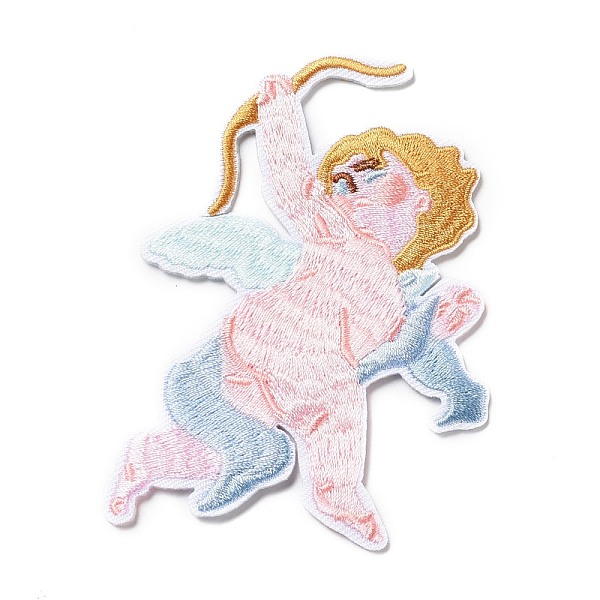

PandaHall Computerized Embroidery Cloth Iron on/Sew on Patches, Costume Accessories, Angel, Colorful, 100x70x1.5mm Cloth Angel & Fairy