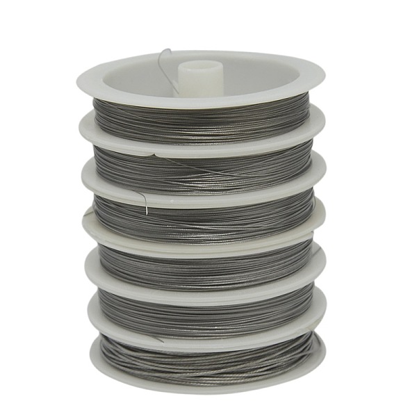 

PandaHall Mixed Size Original Color Light Grey, Tiger Tail Wire, Nylon-coated Stainless Steel, 0.38mm, 0.3mm, 0.5mm, 0.6mm, 0.8mm, 1mm..., Gray