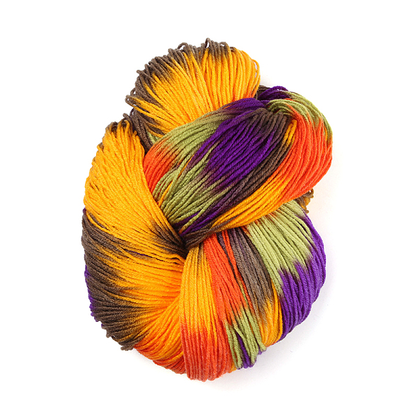 

PandaHall 4-Ply Acrylic Fibers Yarn, for Weaving, Knitting & Crochet, Segment Dyed, Colorful, 0.3mm Acrylic Fiber