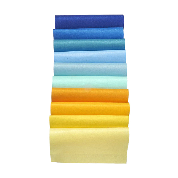 

PandaHall Non Woven Fabric Embroidery Needle Felt for DIY Crafts, Square, Mixed Color, 298~300x298~300x1mm, 10pcs/set Cloth Multicolor