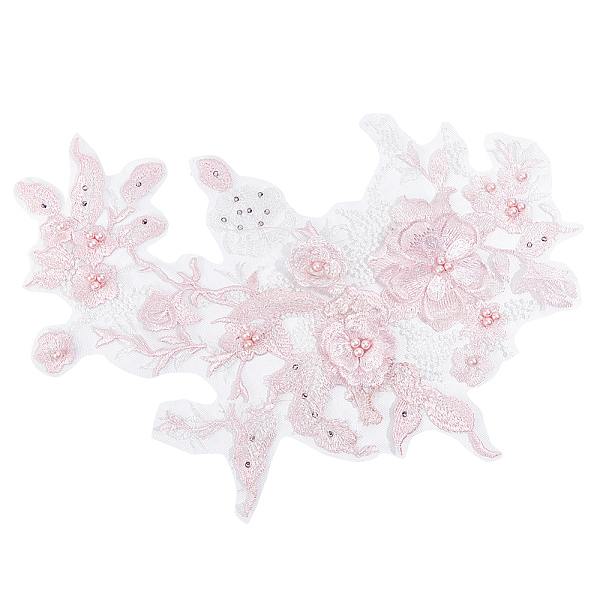 3d цветок органза полиэстер вышивка орнамент аксессуары