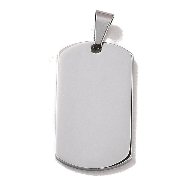

PandaHall 304 Stainless Steel Pendants, Stamping Blank Tag, Rectangle, Stainless Steel Color, 34.5x19.5x2mm, Hole: 8x4mm 304 Stainless Steel...