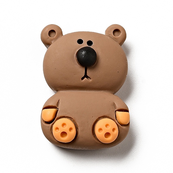 

PandaHall Cartoon Animal Opaque Resin Cabochons, Coconut Brown, Bear, 23x16x9mm Resin Bear