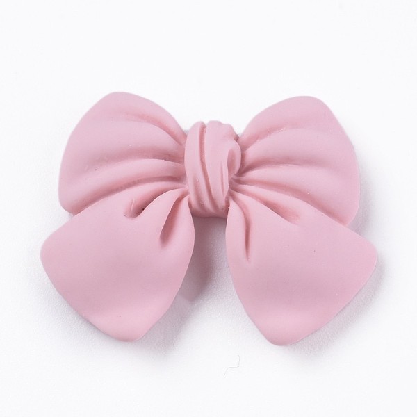 

PandaHall Flatback Resin Cabochons, Bowknot, for DIY Accessories Making, Pink, 24x29x6mm Resin Bowknot Pink