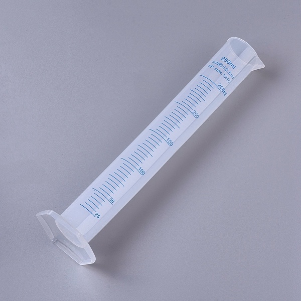 

PandaHall 250ml Plastic Measuring Cups, Clear, 8x30cm, Capacity: 250ml Plastic Clear