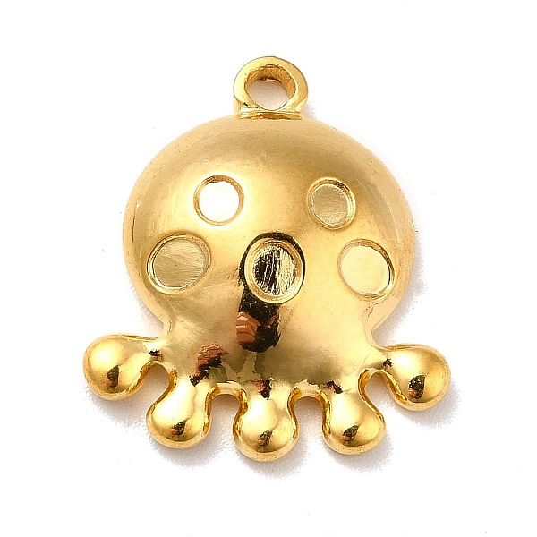 

PandaHall Ion Plating(IP) 304 Stainless Steel Pendants, Octopus Charms, Real 18K Gold Plated, 20x17.5x5mm, Hole: 2mm 304 Stainless Steel...