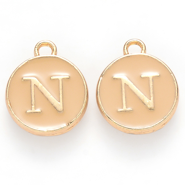Golden Plated Alloy Enamel Charms