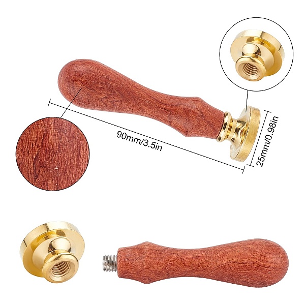 

PandaHall CRASPIRE DIY Scrapbook Making Kits, Including Wooden Sealing Wax Melting Furnace, Brass Wax Sticks Melting Spoon, Brass Wax Seal...