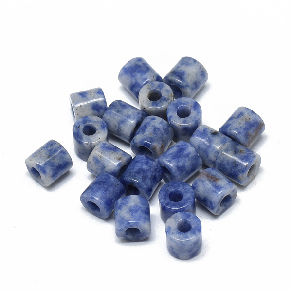 

PandaHall Natural Blue Spot Jasper Beads, Column, 9x9mm, Hole: 3.5mm Blue Spot Jasper Column
