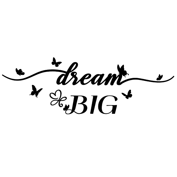

PandaHall Translucent PVC Self Adhesive Wall Stickers, Waterproof Building Decals for Home Living Room Bedroom Wall Decoration, Word...