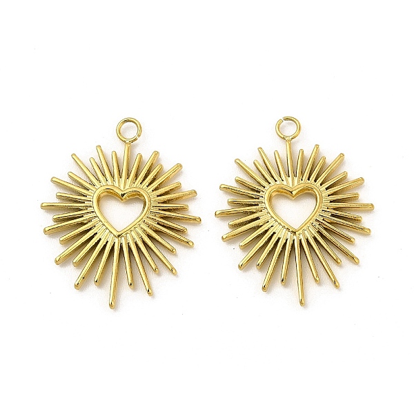 

PandaHall Ion Plating(IP) 304 Stainless Steel Pendants, Heart Charm, Real 18K Gold Plated, 22.5x18x2mm, Hole: 1.8mm 304 Stainless Steel...