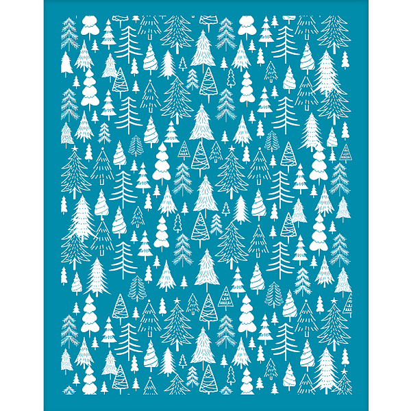 

PandaHall Silk Screen Printing Stencil, for Painting on Wood, DIY Decoration T-Shirt Fabric, Christmas Tree Pattern, 100x127mm Nylon..., Cyan