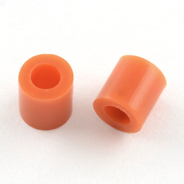 

PandaHall PE DIY Melty Beads Fuse Beads Refills, Tube, Saddle Brown, 3~3.3x2.5~2.6mm Plastic Tube Brown