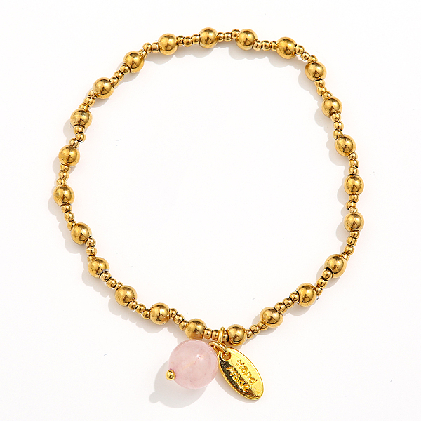 Bracciale elasticizzato da donna in acciaio inox 304