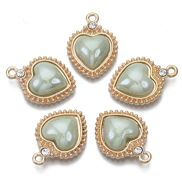 

PandaHall Porcelain Pendants, with Light Gold Plated Brass Findings and Crystal Rhinestone, Heart, Dark Coffee, 23x16x5mm, Hole: 1.8mm..., Brown