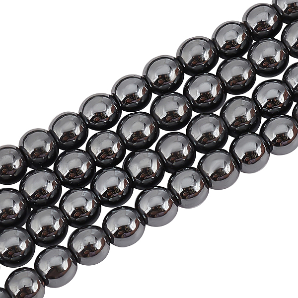 

PandaHall Olycraft 4 Strands Non-magnetic Synthetic Hematite Beads Strands, Grade A, Round, 4mm, Hole: 1mm, about 100pcs/strand, 15.5 inch...