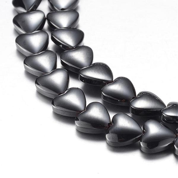 

PandaHall Original Magnetic Synthetic Hematite Bead Strands, Grade A, Heart, Original Color, 6x6x2.8mm, Hole: 0.8mm, about 69pcs/strand...