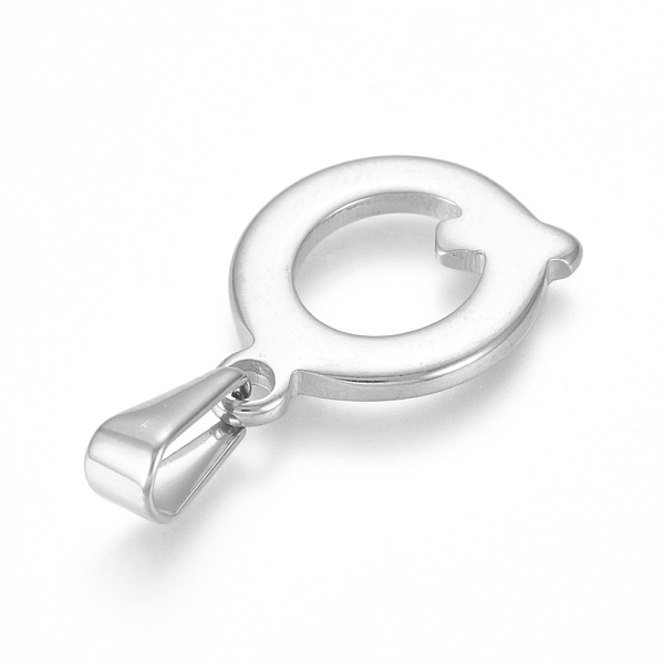 

PandaHall 304 Stainless Steel Pendants, Stainless Steel Color, Initial Letter.Q, 20x14x1.8mm, Hole: 3x7mm 304 Stainless Steel Letter Q