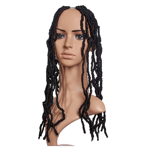 

PandaHall Bomb Twist Crochet Hair, Spring Twist Hair Prelooped Crochet Braids, Low Temperature Heat Resistant Fiber, Synthetic Twisted Hair..., Black