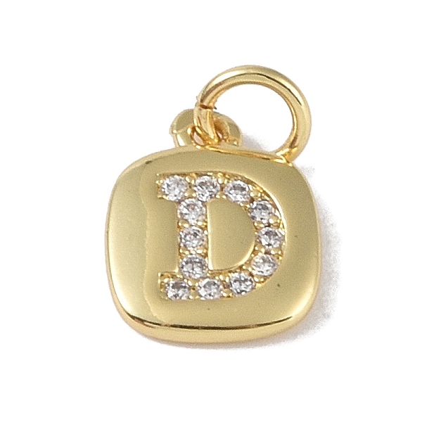 

PandaHall Rack Plating Brass Micro Pave CLear Cubic Zirconia Charms, with Jump Rings, Cadmium Free & Lead Free, Long-Lasting Plated, Real...
