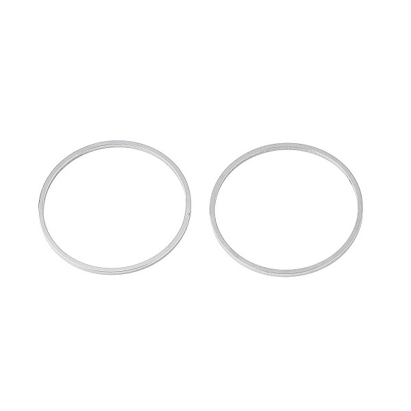 

PandaHall 304 Stainless Steel Linking Ring, Stainless Steel Color, 30x1mm, Inner Diameter: 28mm 304 Stainless Steel Ring