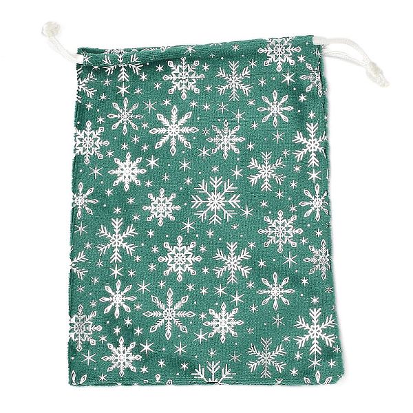 Silver Stamping Christmas Velvet Storage Bags