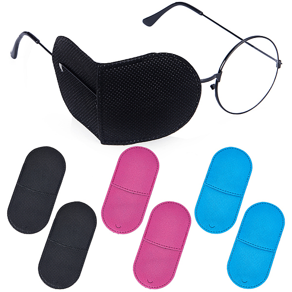 

PandaHall CREATCABIN 18Pcs Eye Patch for Glasses Lazy Eye Patch Amblyopia Strabismus Eye Patch Textile Reusable Eyepatch for Cover Left..., Multicolor