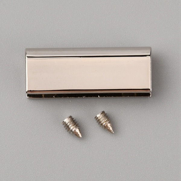 

PandaHall Alloy Bag Decorative Edge Buckles, Belt End Tip Hardwares, Arch, Platinum, 2.55x0.95x0.6cm, Inner Diameter: 0.4x2.55cm Alloy