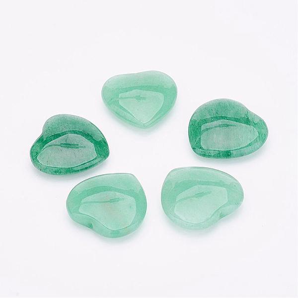 

PandaHall Natural Green Aventurine Beads, Heart, Half Drilled, 19x19x6mm, Hole: 1mm Green Aventurine Heart