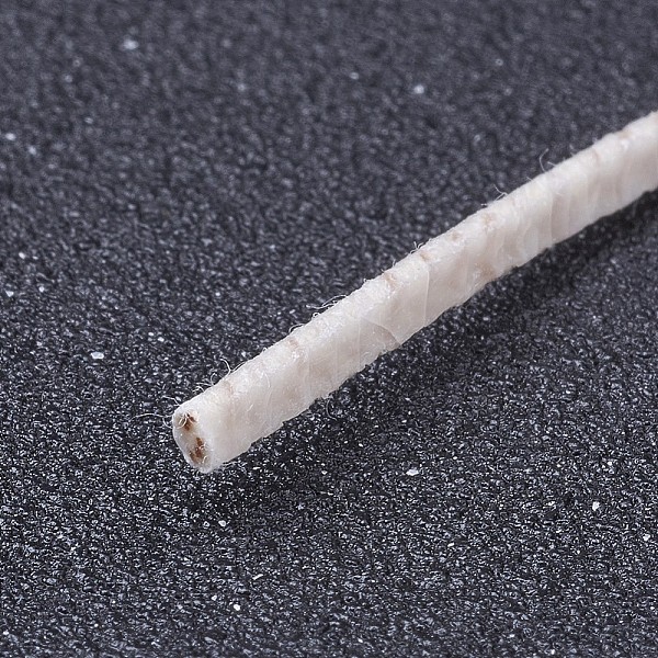 

PandaHall Candle Wick, with Iron Finding, White, 150mm Waxed Cotton Cord White
