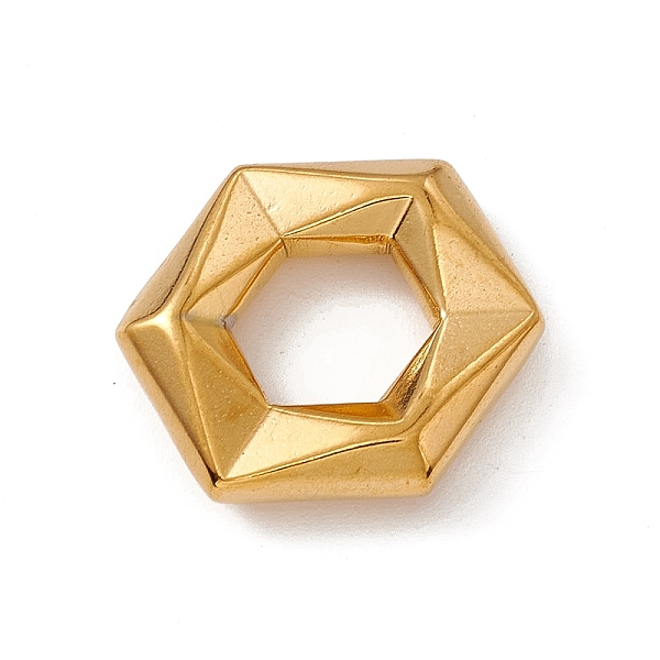 

PandaHall 304 Stainless Steel Pendants, Hexagon Charm, Golden, 17.5x20x4.5mm 304 Stainless Steel Hexagon